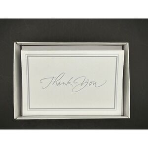 Set of 11 Thank‎ You Card Notes Stationery Set Elegant Script Boxed 20 Envelopes